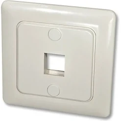 Lindy Wandanschlussdose f.1 Keystone Wand DE mit Abdeckung 80x80