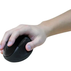 LogiLink Ergonomische Funkmaus USB schwarz (kabellos)