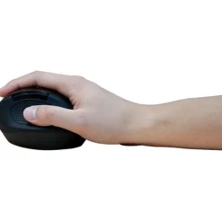 LogiLink Ergonomische Funkmaus USB schwarz (kabellos)