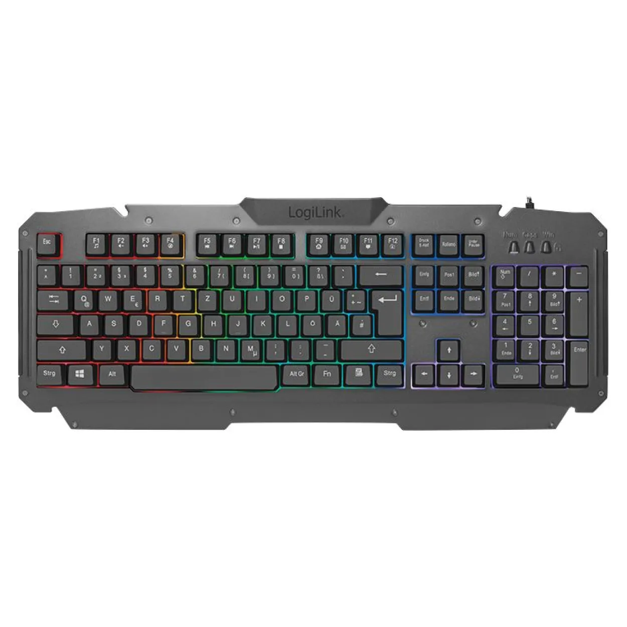 Logilink Gaming-Set aus Tastatur, Maus und Mauspad
