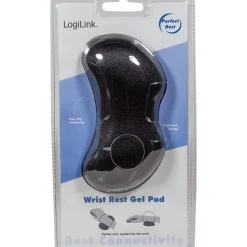 Logilink Gel Handgelenkauflage Gelkissen schwarz