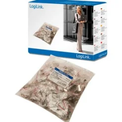 LogiLink Modularstecker CAT5 geschirmt mit Einfädelhilfe 100 Stück
