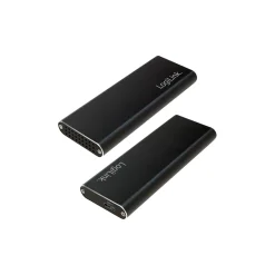 LogiLink M.2 SATA Festplatten-Gehäuse, USB 3.1, schwarz