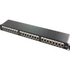LogiLink 19" Patch Panel Kat.6A 24-Ports schwarz 1HE