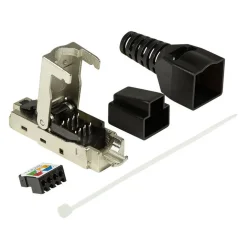 LogiLink RJ45-Steckverbinder Kat.6A, T568A, geschirmt