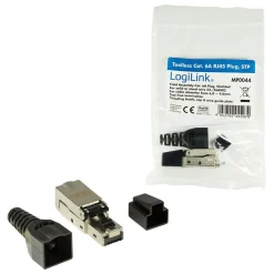 LogiLink RJ45-Steckverbinder Kat.6A, T568A, geschirmt