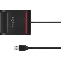 LogiLink Smart-ID Kartenleser USB2.0 schwarz