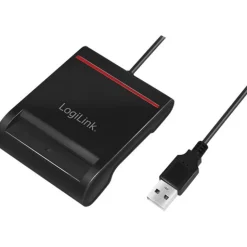 LogiLink Smart-ID Kartenleser USB2.0 schwarz