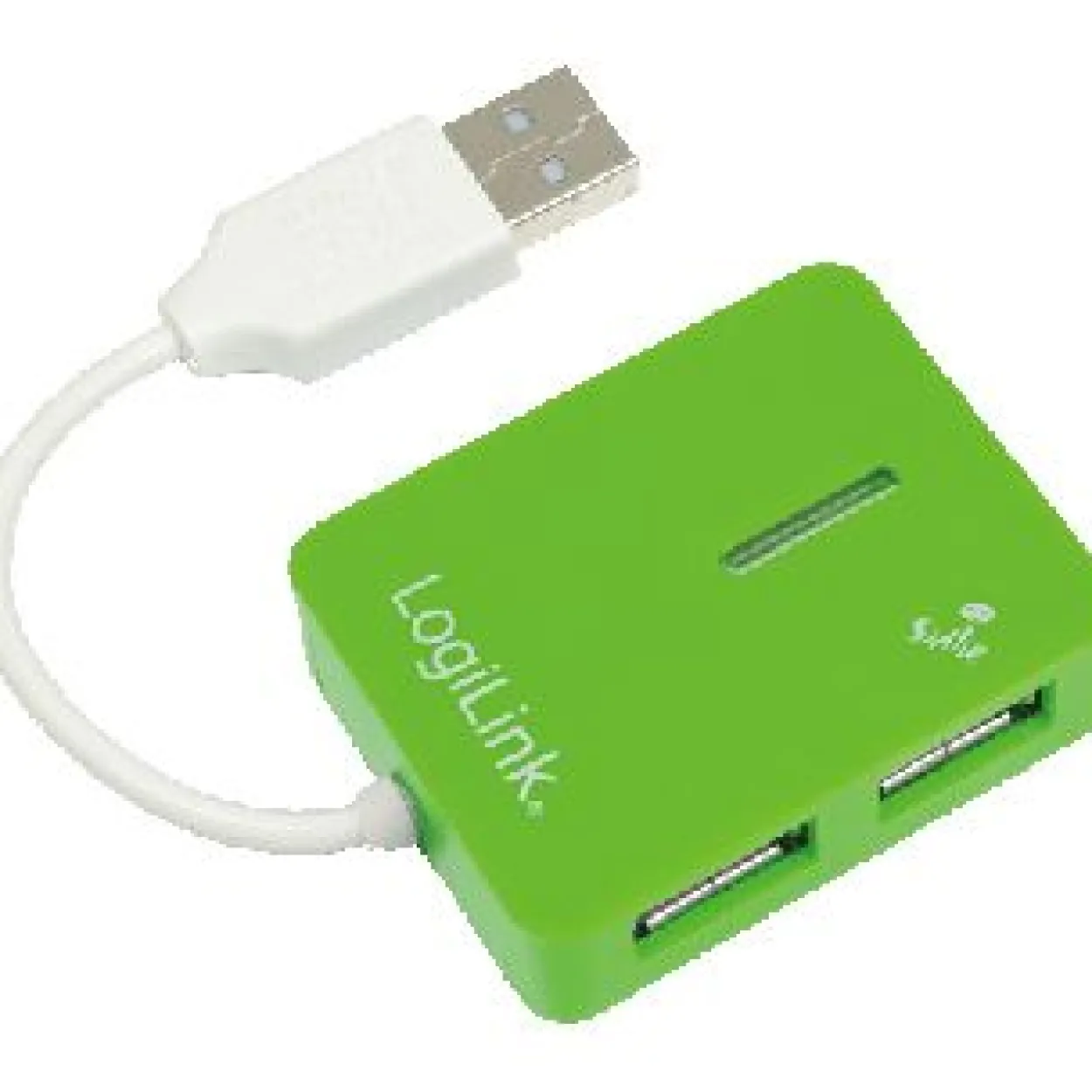 LogiLink Smile 4-port USB 2.0 extern ohne Netzteil grün
