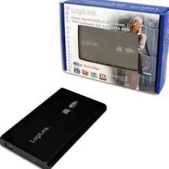 LogiLink UA0106 2.5" (6,35cm) USB 3.0 schwarz