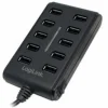 LogiLink UA0125 10-port USB 2.0 extern mit Netzteil schwarz