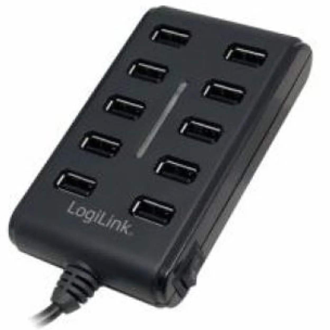 LogiLink UA0125 10-port USB 2.0 extern mit Netzteil schwarz
