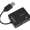 LogiLink UA0139 4-port USB 2.0 extern ohne Netzteil schwarz