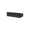 LogiLink USB HUB 3.0, 7-Port, 5,25" intern + Schnelladeport
