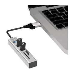 Logilink USB 3.0 HUB, 3x USB-A, SD/microSD-Slot, 5 Gbit/s