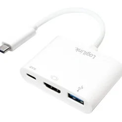 LogiLink USB 3.1 Type-C zu HDMI + USB und Ladeadaper