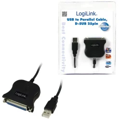 LogiLink USB 2.0 zu Parallel Adapter DSUB-25