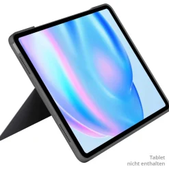 Logitech Combo Touch - Tastatur und Foliohülle - mit Trackpad - hintergrundbeleuchtet - Apple Smart connector - AZERTY - Französisch - Oxfo
