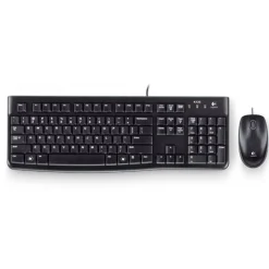 Logitech Desktop MK120 Englisch (US) USB schwarz