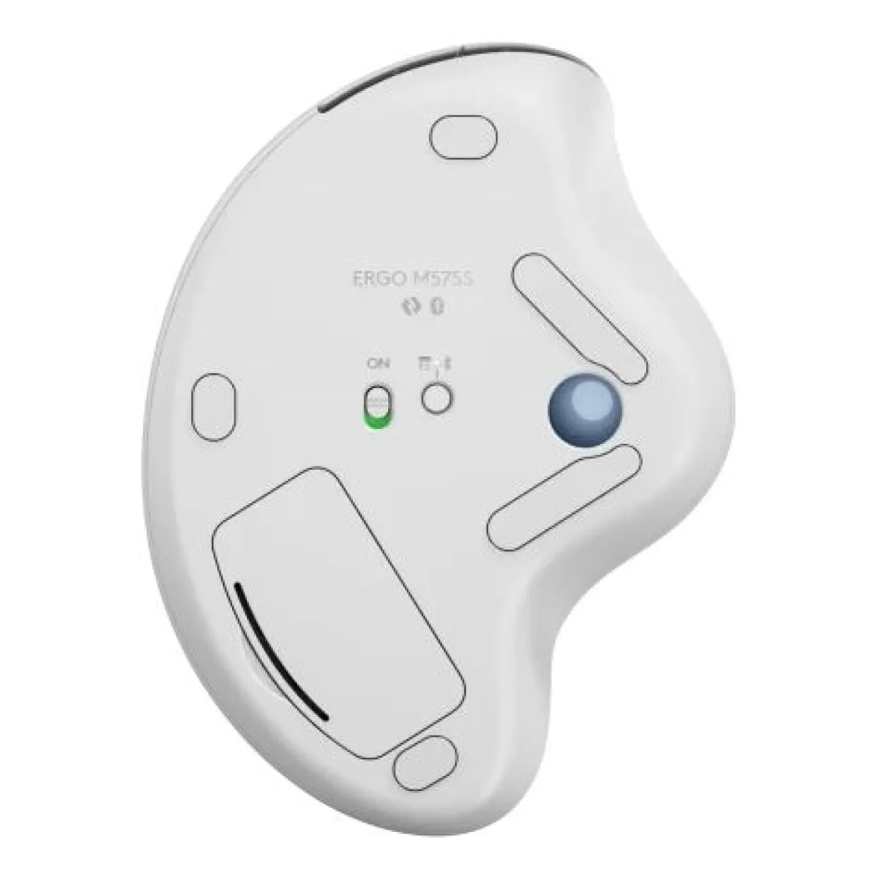 LOGITECH ERGO M575S Wireless Trackball - Off White + Blue Ball