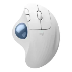 LOGITECH ERGO M575S Wireless Trackball - Off White + Blue Ball