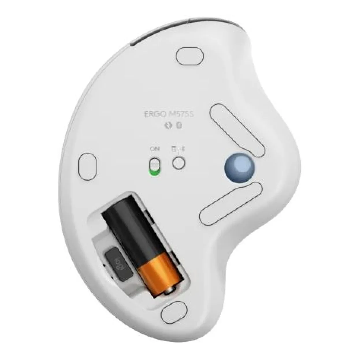 LOGITECH ERGO M575S Wireless Trackball - Off White + Blue Ball