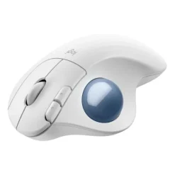 LOGITECH ERGO M575S Wireless Trackball - Off White + Blue Ball