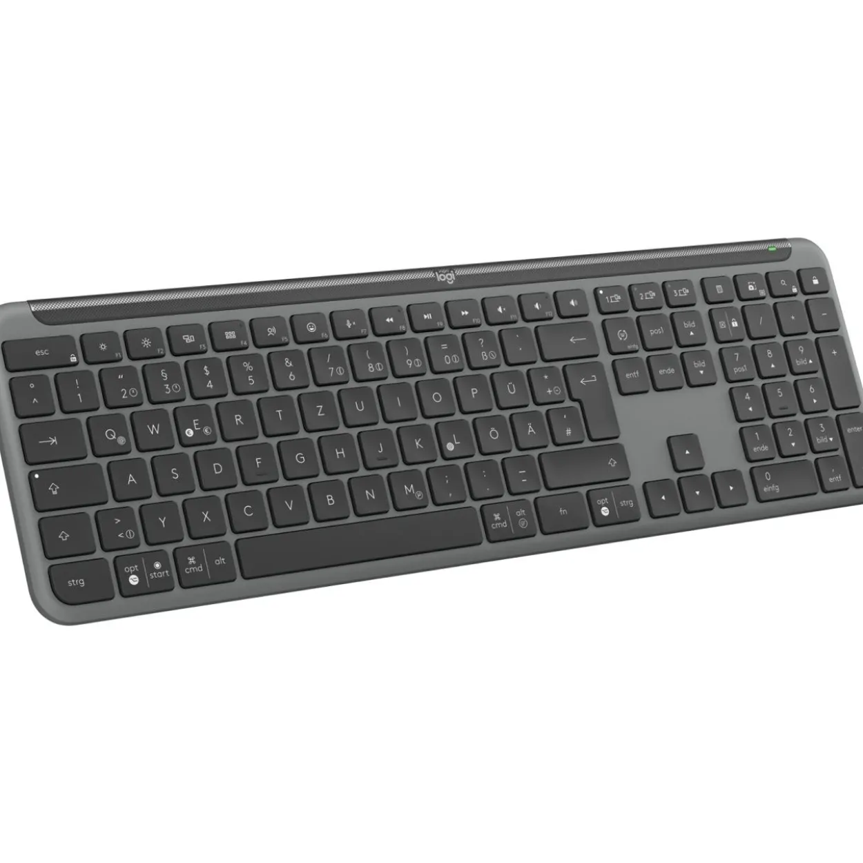 Logitech K950 Signature Slim USB und Bluetooth Deutsch schwarz (kabellos)