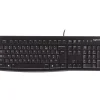 Logitech K120 USB Belgisch schwarz (kabelgebunden)