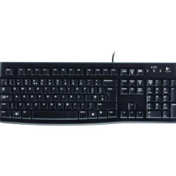 Logitech K120 USB Deutsch schwarz (kabelgebunden)