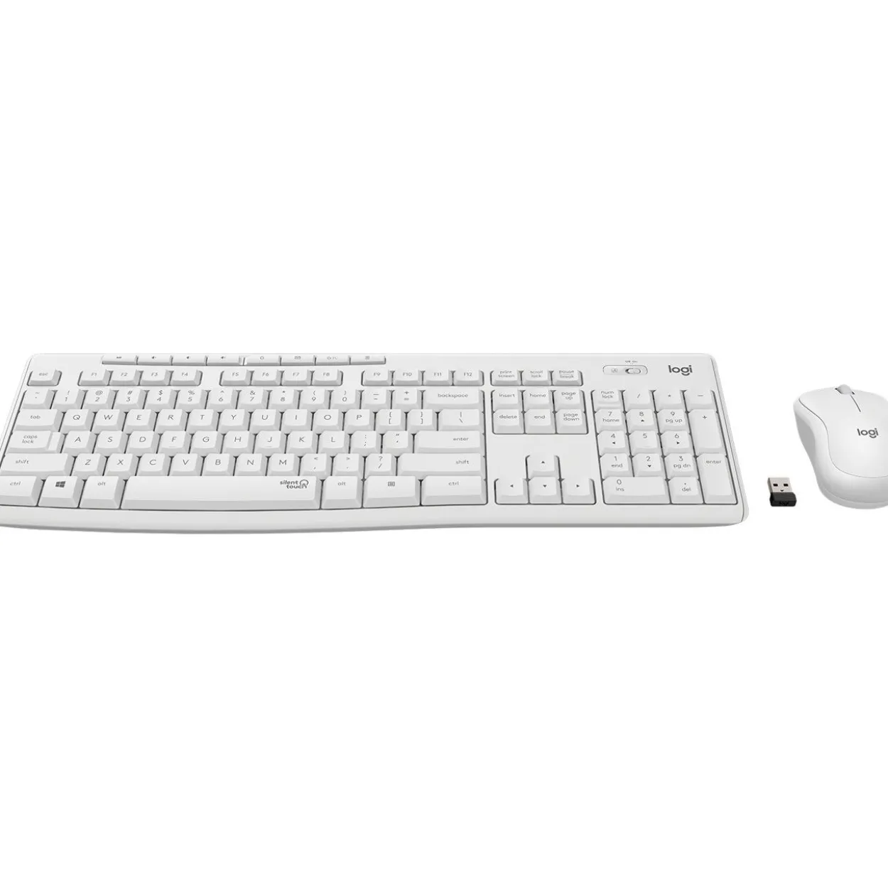 Logitech MK295 Silent Wireless Combo weiss, USB, HU Layout (920-009873)