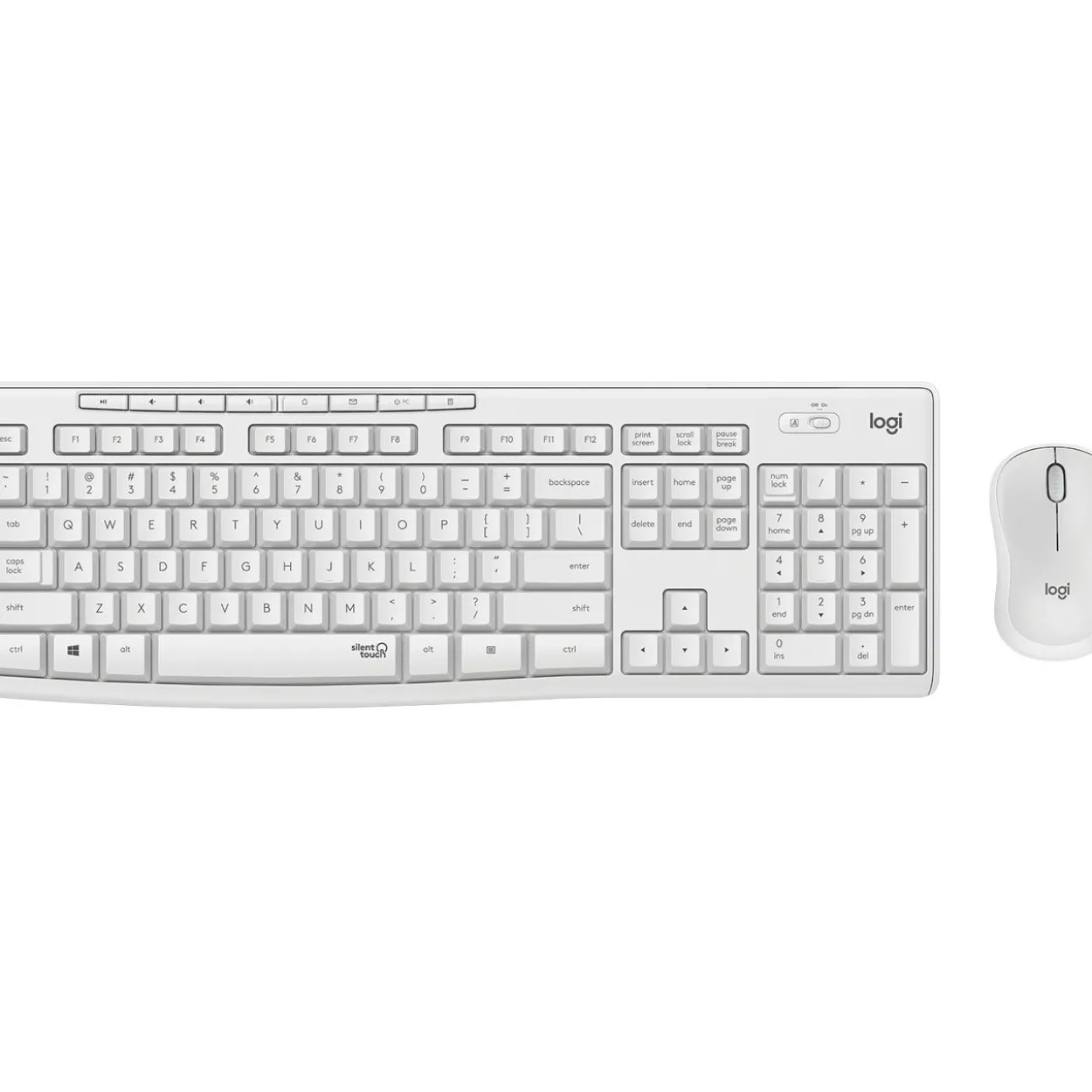 Logitech MK295 Silent Wireless Combo weiss, USB, HU Layout (920-009873)