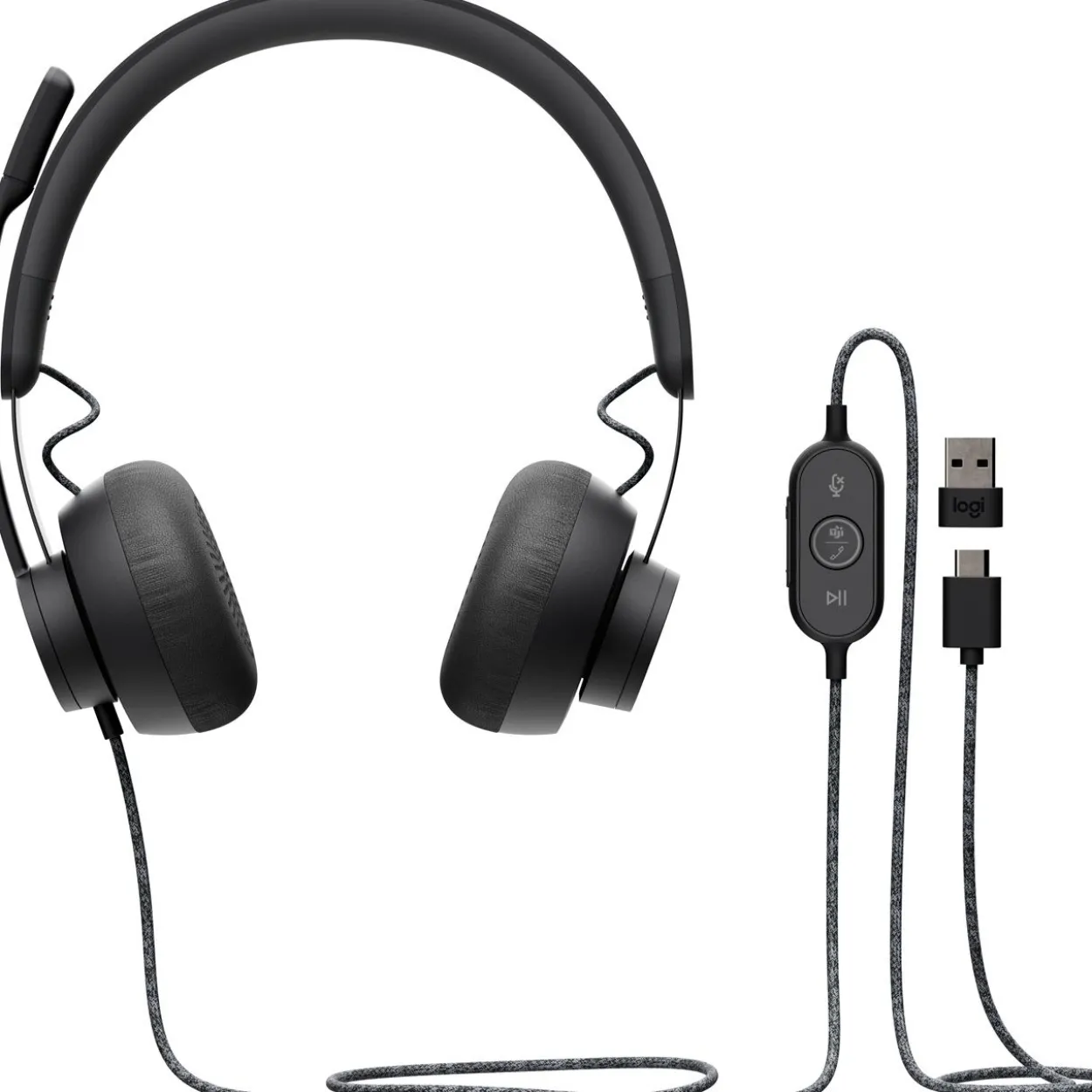 Logitech MSFT Teams Zone Wired schwarz