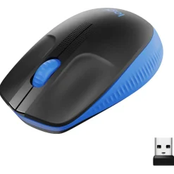 Logitech M190 USB schwarz/blau (kabellos)