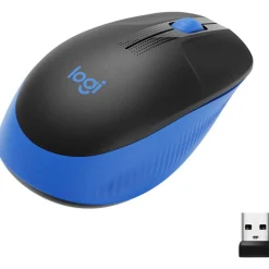 Logitech M190 USB schwarz/blau (kabellos)