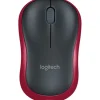 Logitech M 185 USB schwarz/rot (kabellos)