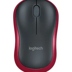 Logitech M 185 USB schwarz/rot (kabellos)
