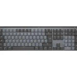 Logitech MX Mechanical Kailh Choc V2 LOW PROFILE Red USB 2.4GHz Bluetooth Deutsch grau (kabellos)