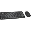 Logitech Pebble 2 Combo Deutsch USB und Bluetooth schwarz/grau
