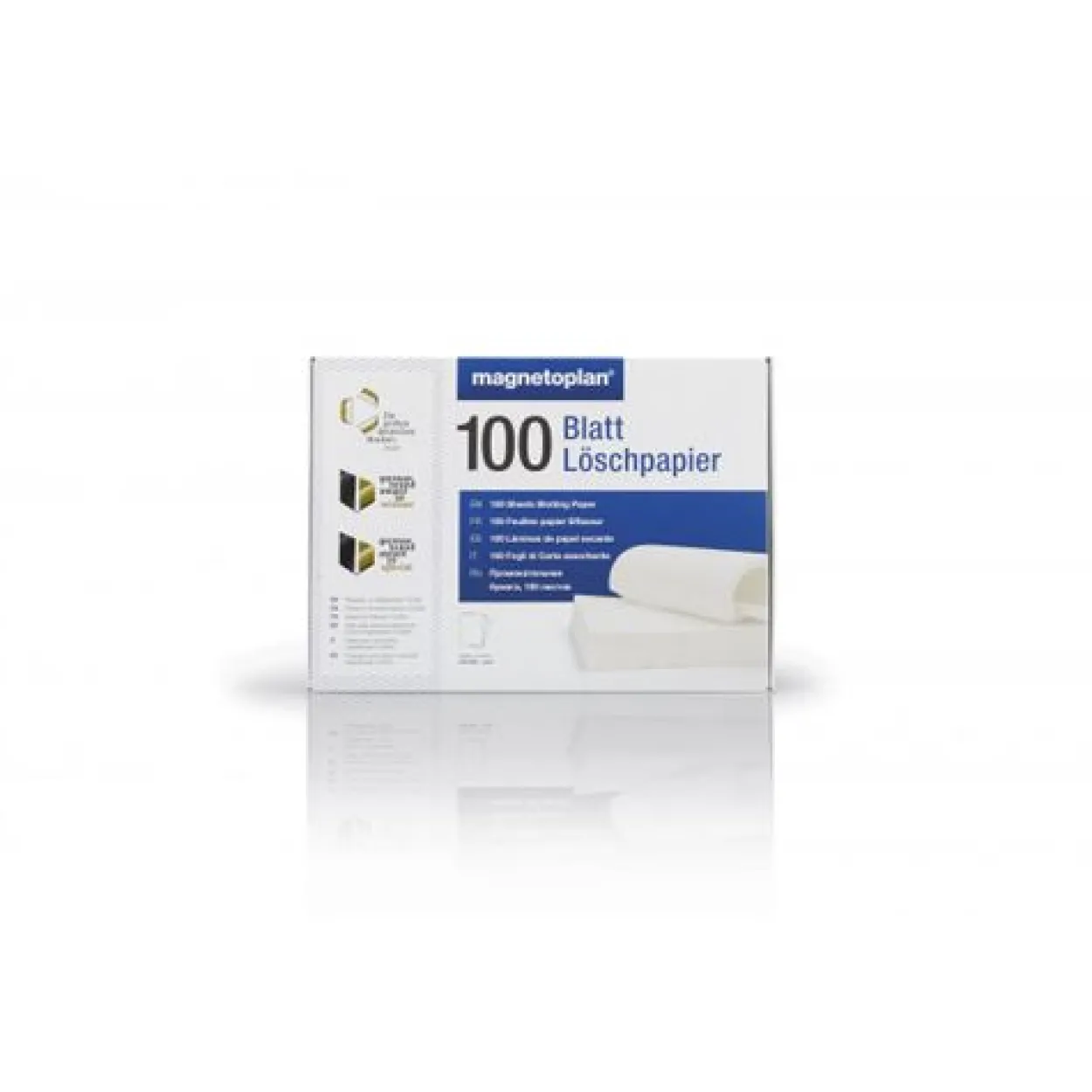 magnetoplan Löschpapier für Tafellöscher, 100 Blatt