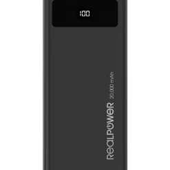 20.000 mAh Ultron Powerbank RealPower PB-20k PD schwarz (323369)