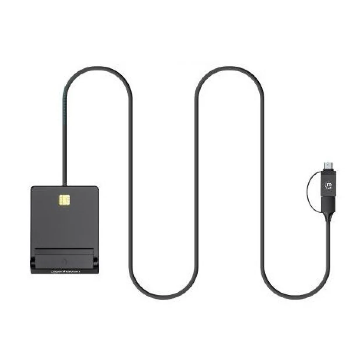 Manhattan Chipkartenleser mit USB-C / USB-A Kombo-Stecker