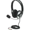 Manhattan Classic Stereo Headset schwarz/silber