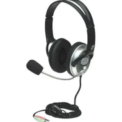 Manhattan Classic Stereo Headset schwarz/silber