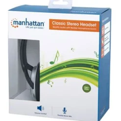 Manhattan Classic Stereo Headset schwarz/silber