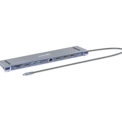 Manhattan Dockingstation 12-in-1 4K 1xHDMI 2xDP 3xUSB-A