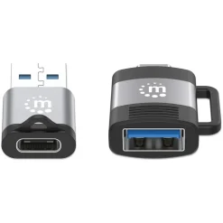 Manhattan 2er Set USB-C auf USB-A & USB-A auf USB-C-Adapter