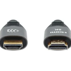 Manhattan HDMI Anschlusskabel HDMI-Stecker auf HDMI-Stecker Schwarz 60 Hz / 8K