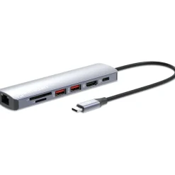 Manhattan 7-in-1 4K USB-C Dockingstation 1xHDMI 2xUSB 10Gb/s