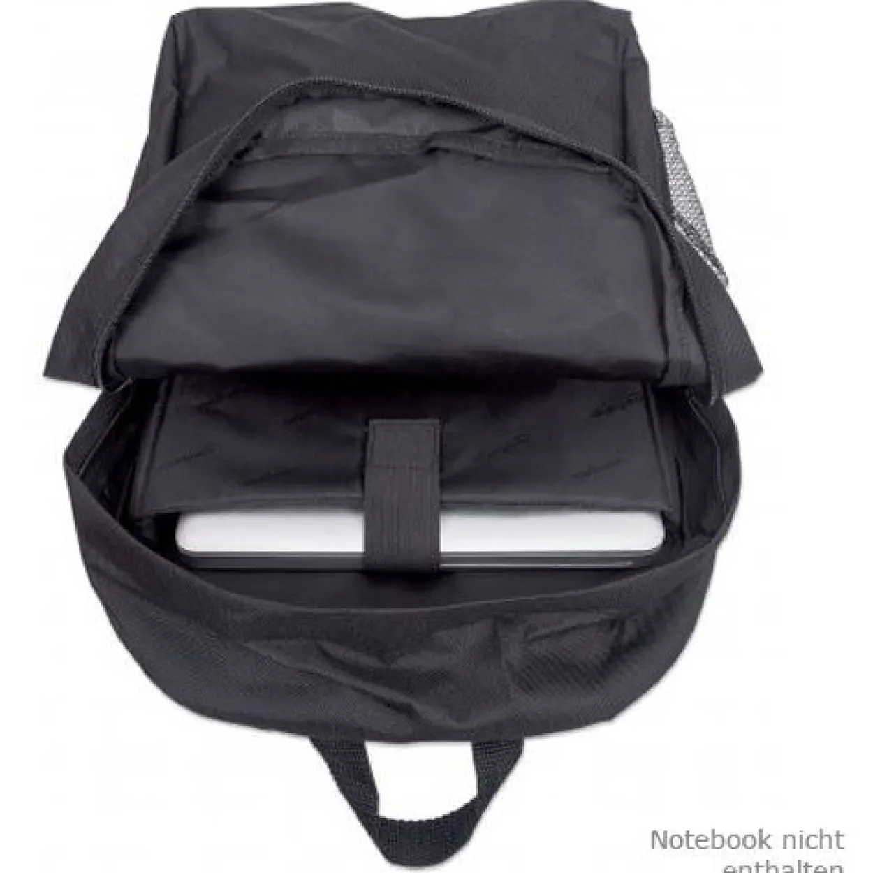 Manhattan Notebook Rucksack Knappack bis 15,6" (39,62cm) schwarz